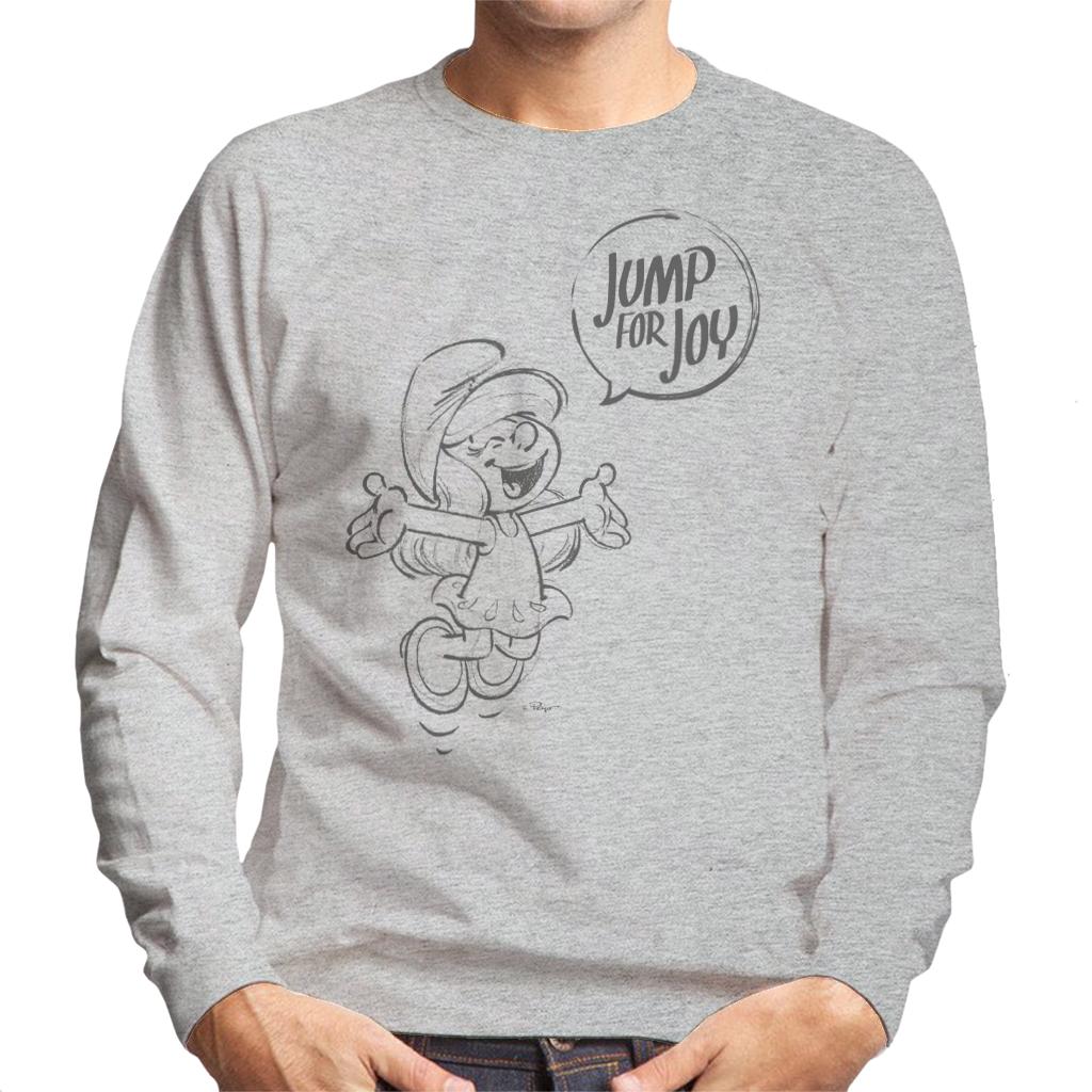 The Smurfs Smurfette Jump For Joy Men's Sweatshirt-ALL + EVERY