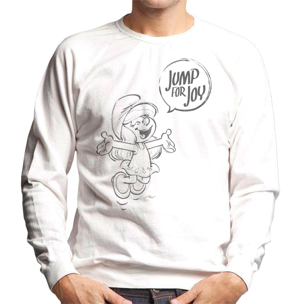 The Smurfs Smurfette Jump For Joy Men's Sweatshirt-ALL + EVERY