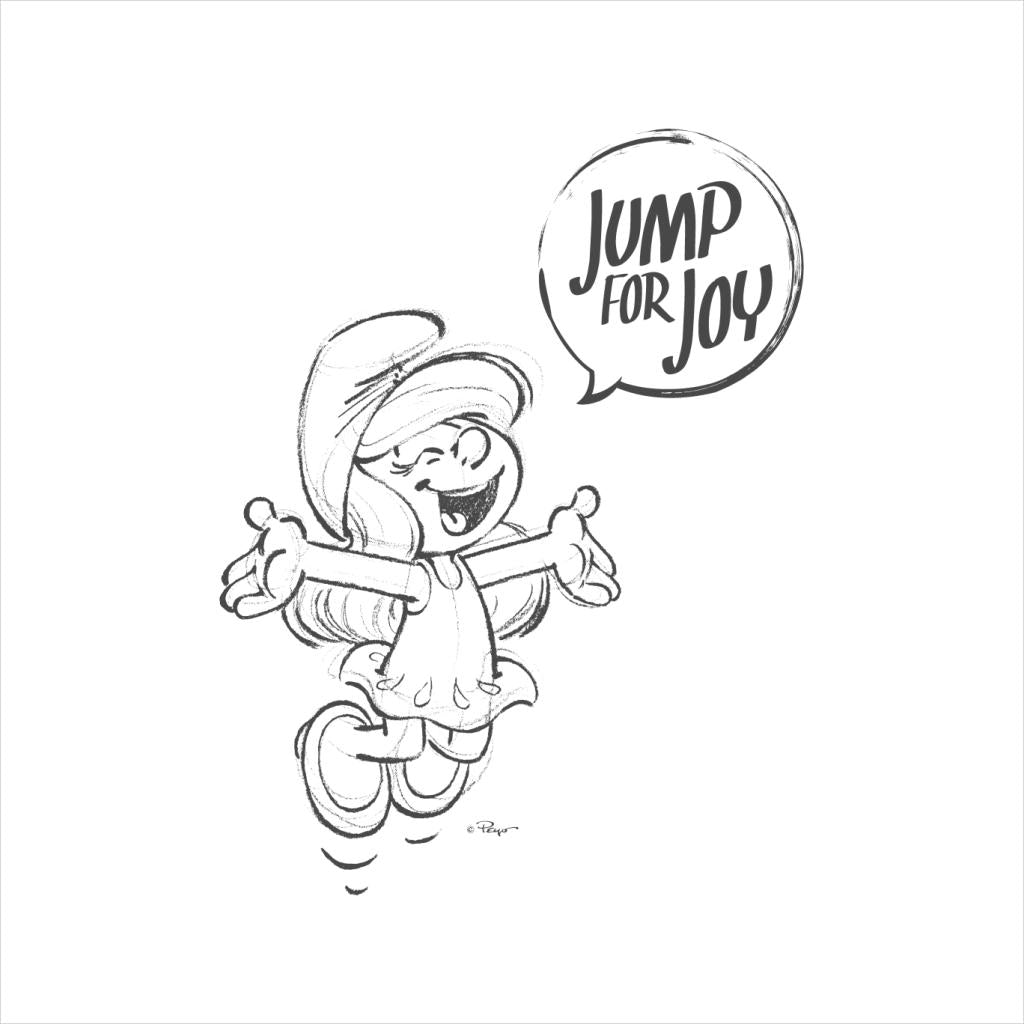 The Smurfs Smurfette Jump For Joy Kid's T-Shirt-ALL + EVERY