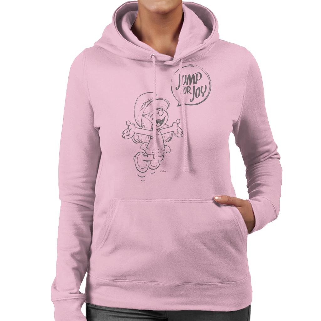 The Smurfs Smurfette Jump For Joy Women's Hooded Sweatshirt-ALL + EVERY