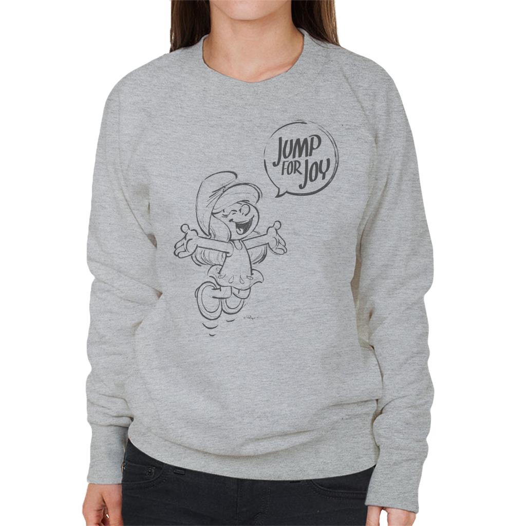 The Smurfs Smurfette Jump For Joy Women's Sweatshirt-ALL + EVERY