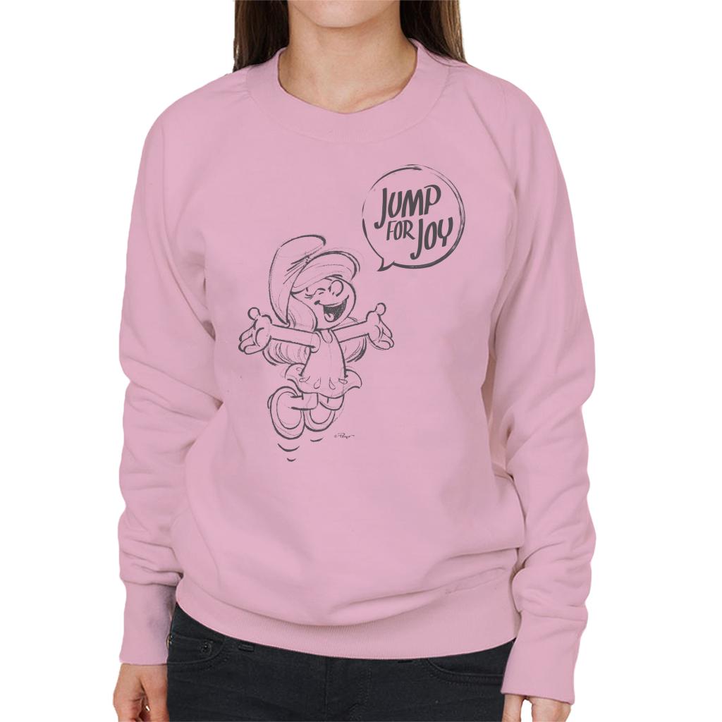 The Smurfs Smurfette Jump For Joy Women's Sweatshirt-ALL + EVERY