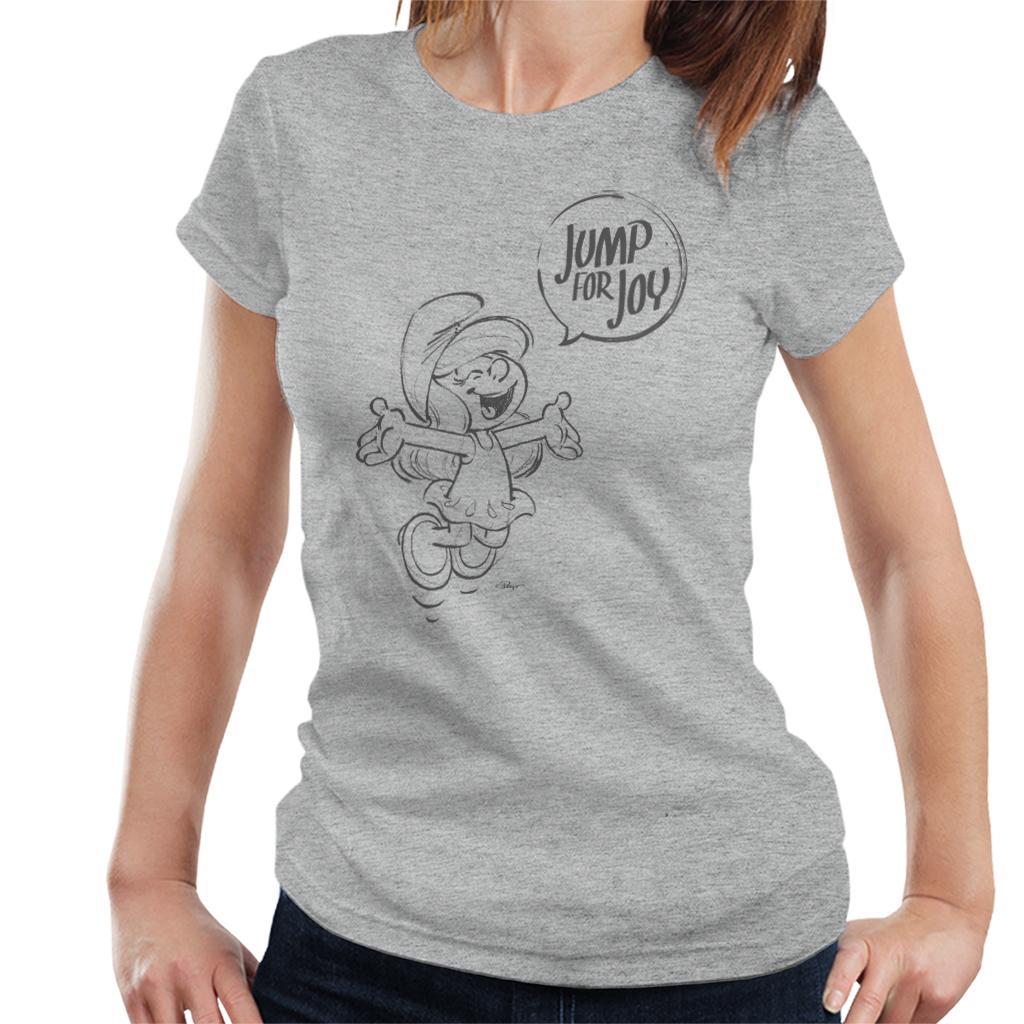 The Smurfs Smurfette Jump For Joy Women's T-Shirt-ALL + EVERY