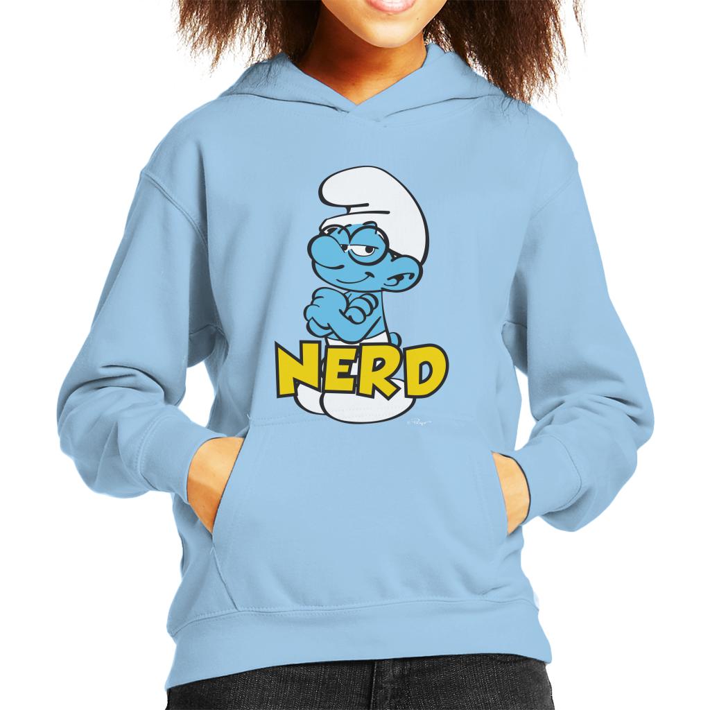 The Smurfs Nerd Kid's Hooded Sweatshirt-ALL + EVERY