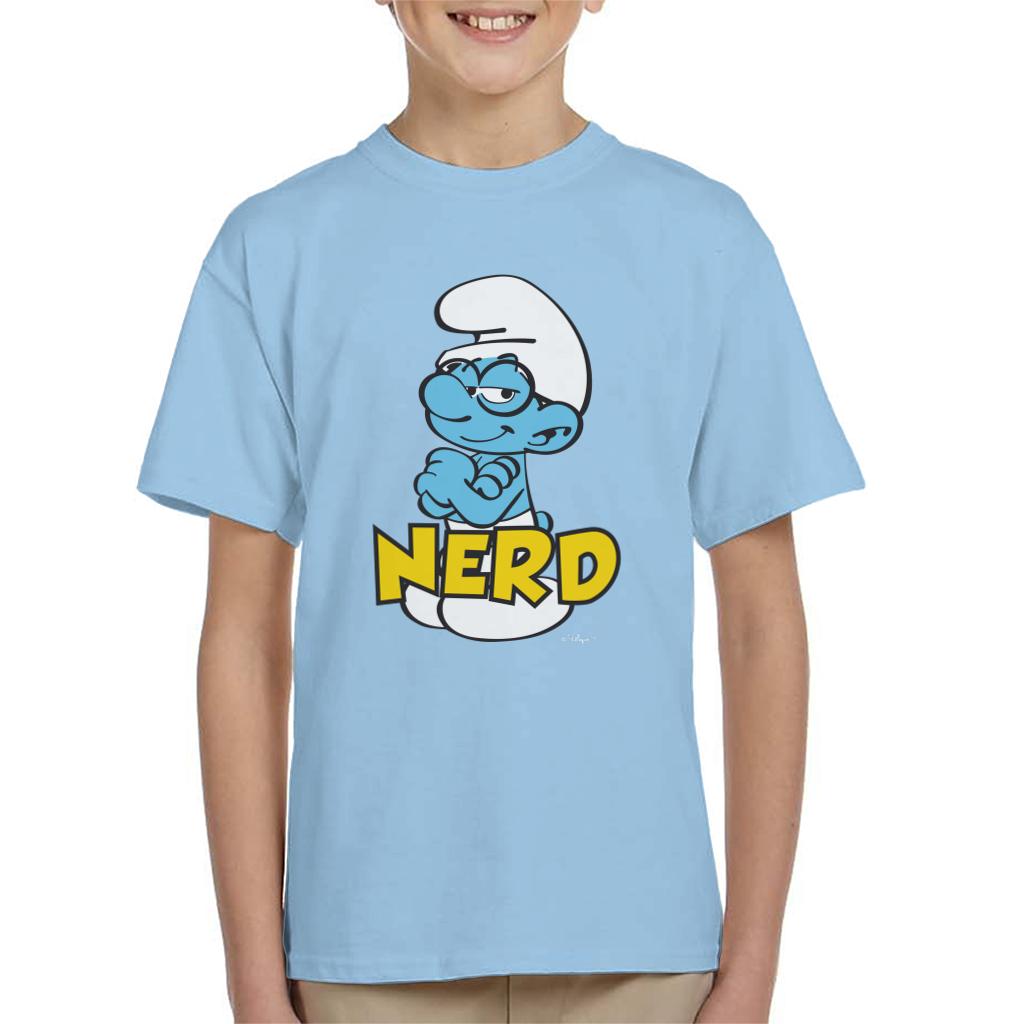 The Smurfs Nerd Kid's T-Shirt-ALL + EVERY