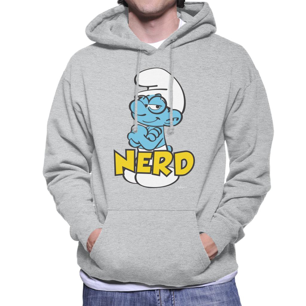 The Smurfs Nerd Men's Hooded Sweatshirt-ALL + EVERY