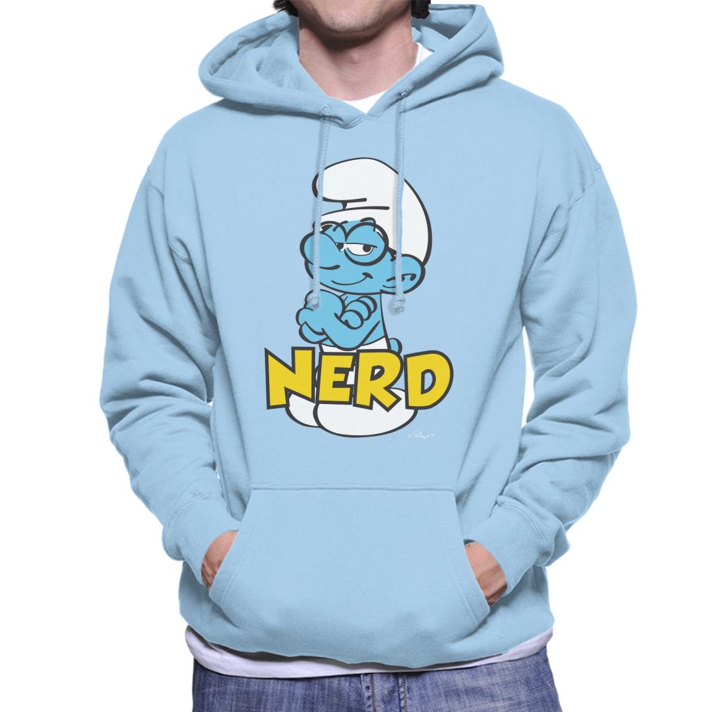 The Smurfs Nerd Men's Hooded Sweatshirt-ALL + EVERY