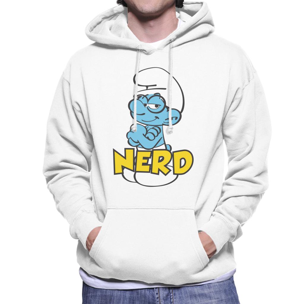 The Smurfs Nerd Men's Hooded Sweatshirt-ALL + EVERY