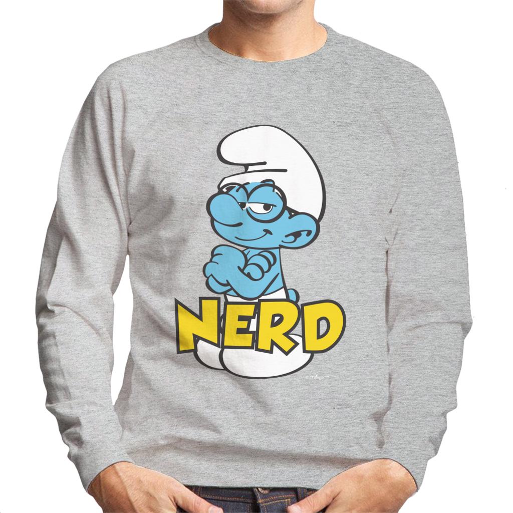 The Smurfs Nerd Men's Sweatshirt-ALL + EVERY