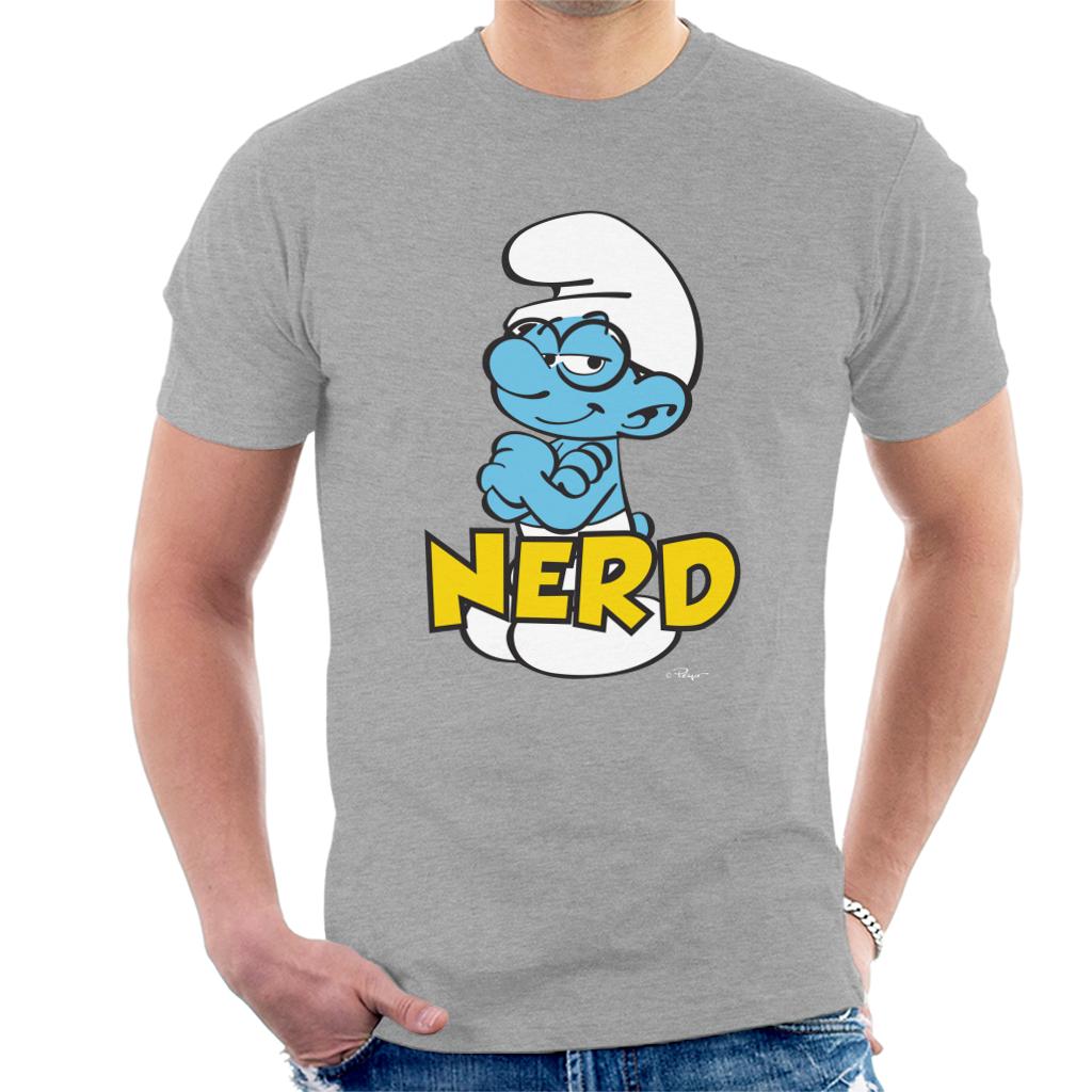 The Smurfs Nerd Men's T-Shirt-ALL + EVERY