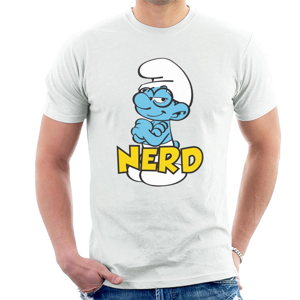 The Smurfs Nerd Men's T-Shirt-ALL + EVERY