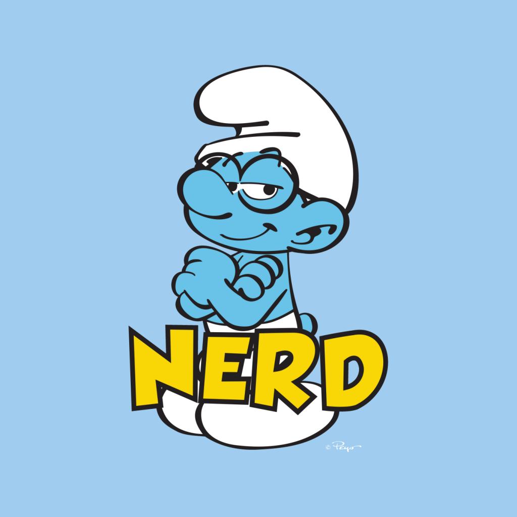 The Smurfs Nerd Men's Hooded Sweatshirt-ALL + EVERY