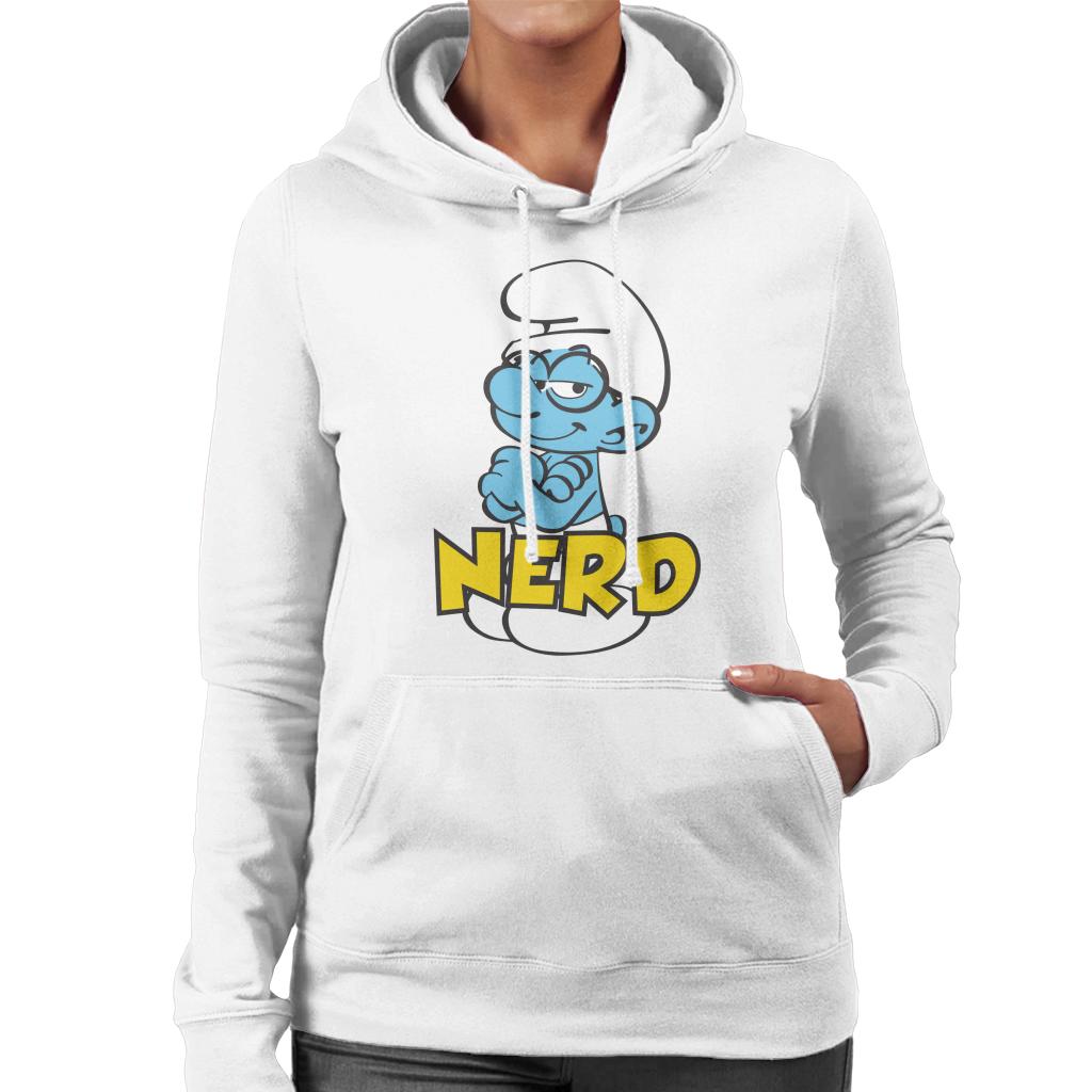 The Smurfs Nerd Women's Hooded Sweatshirt-ALL + EVERY