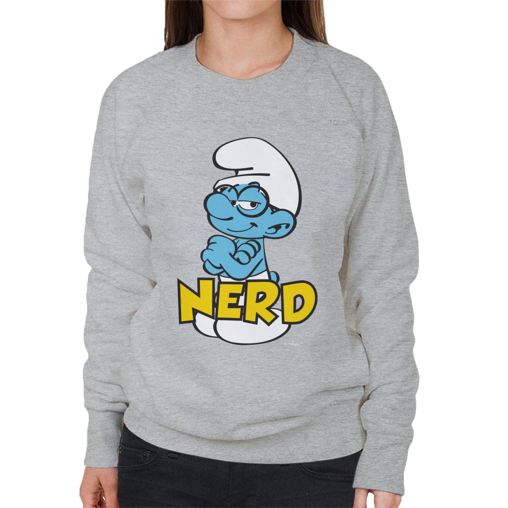 The Smurfs Nerd Women's Sweatshirt-ALL + EVERY