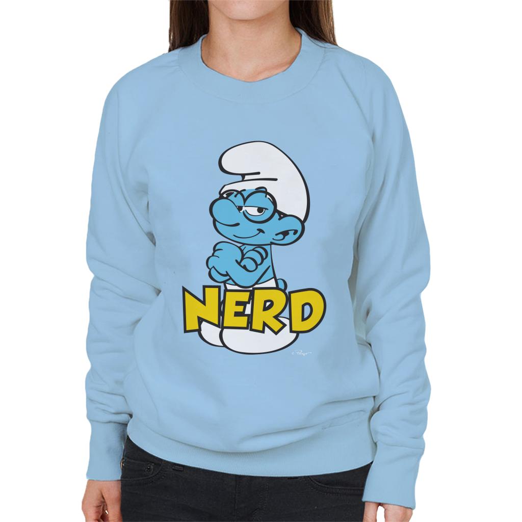 The Smurfs Nerd Women's Sweatshirt-ALL + EVERY