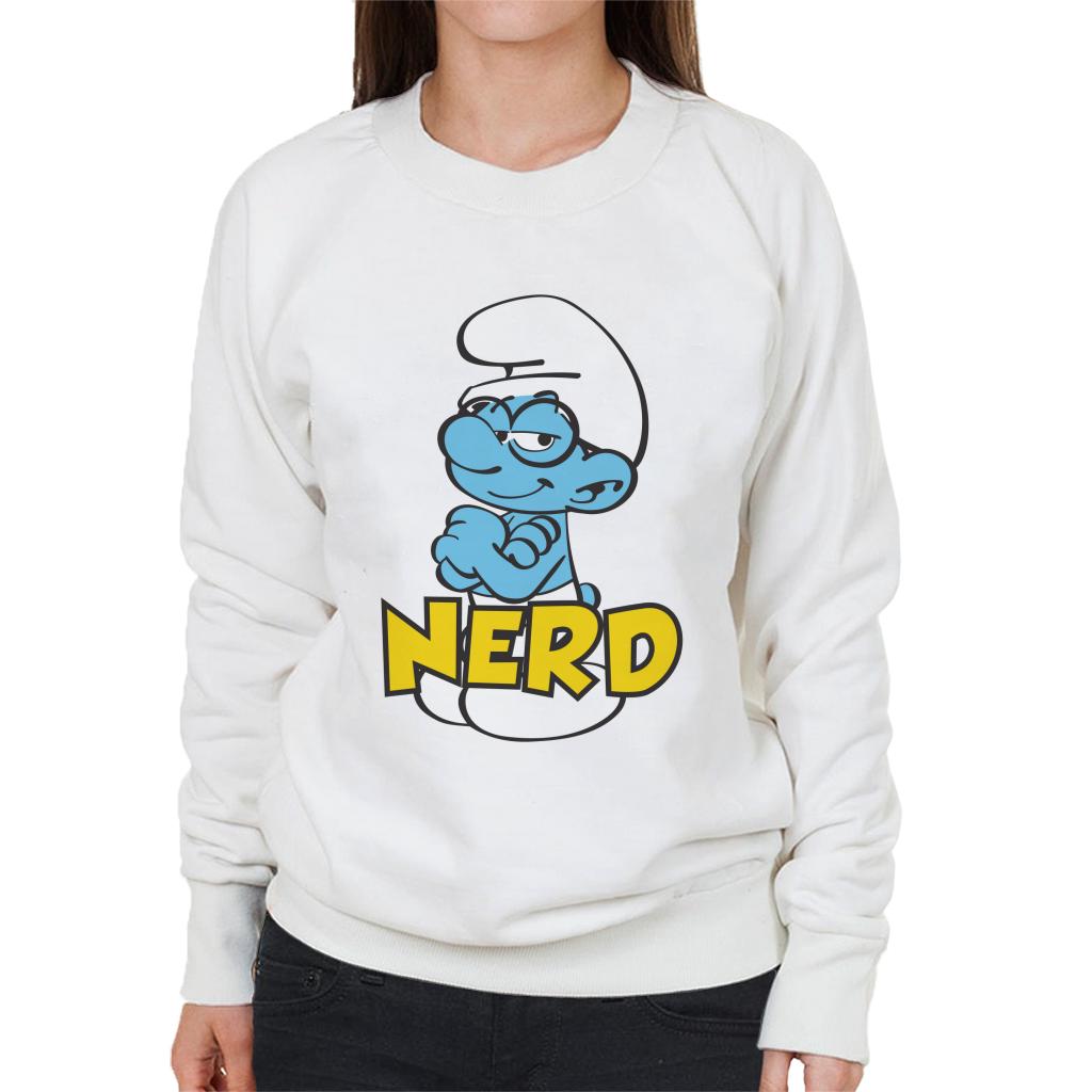 The Smurfs Nerd Women's Sweatshirt-ALL + EVERY