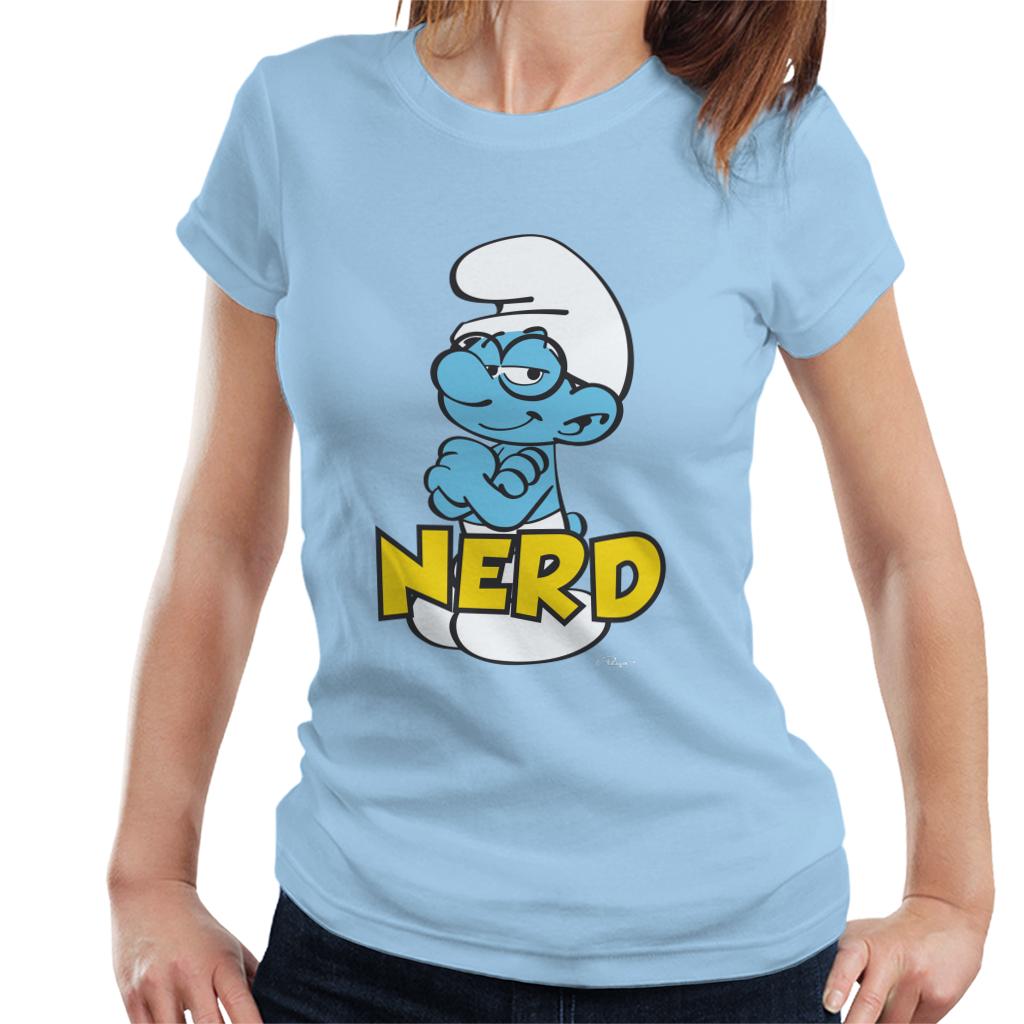 The Smurfs Nerd Women's T-Shirt-ALL + EVERY