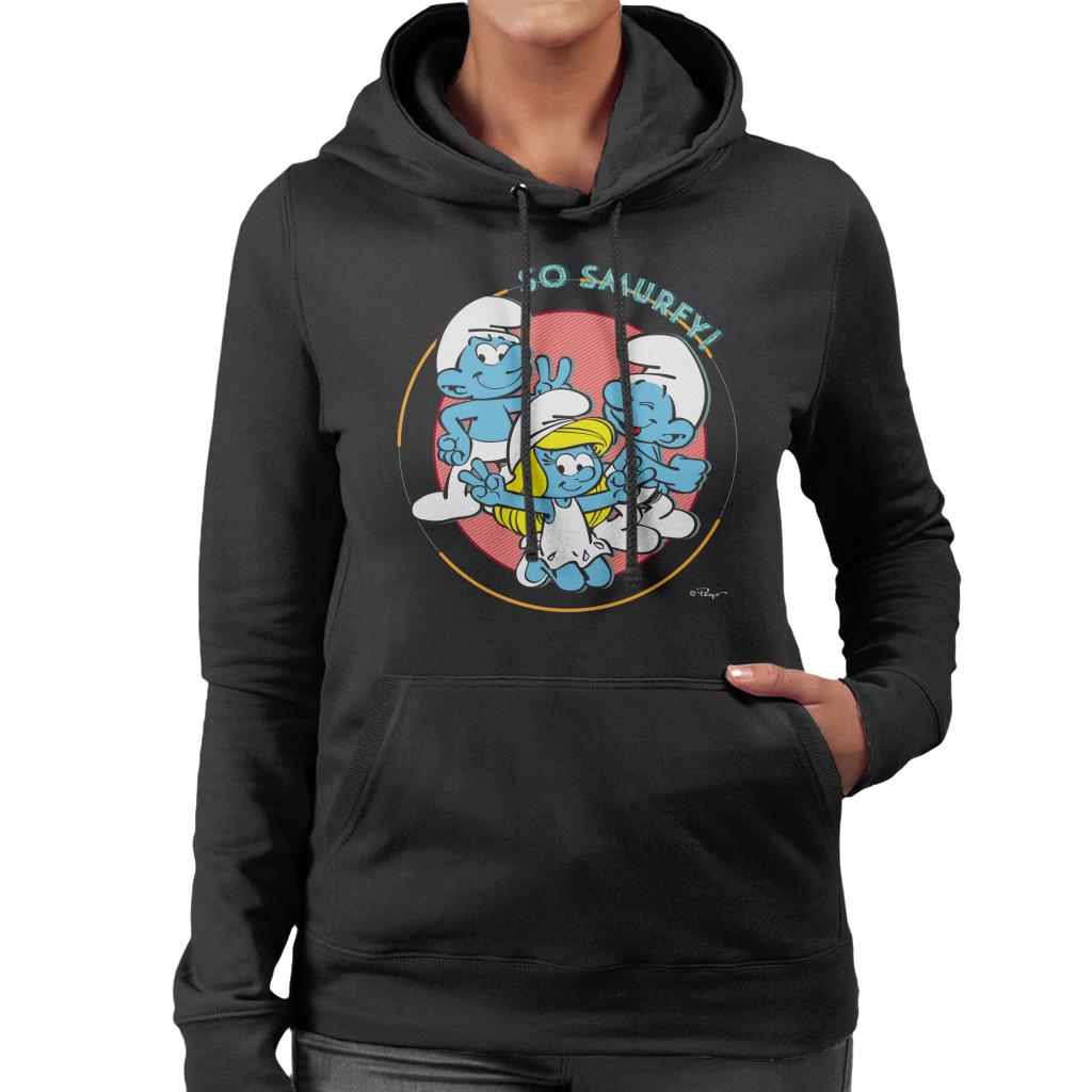 The Smurfs So Smurfy Women's Hooded Sweatshirt-ALL + EVERY