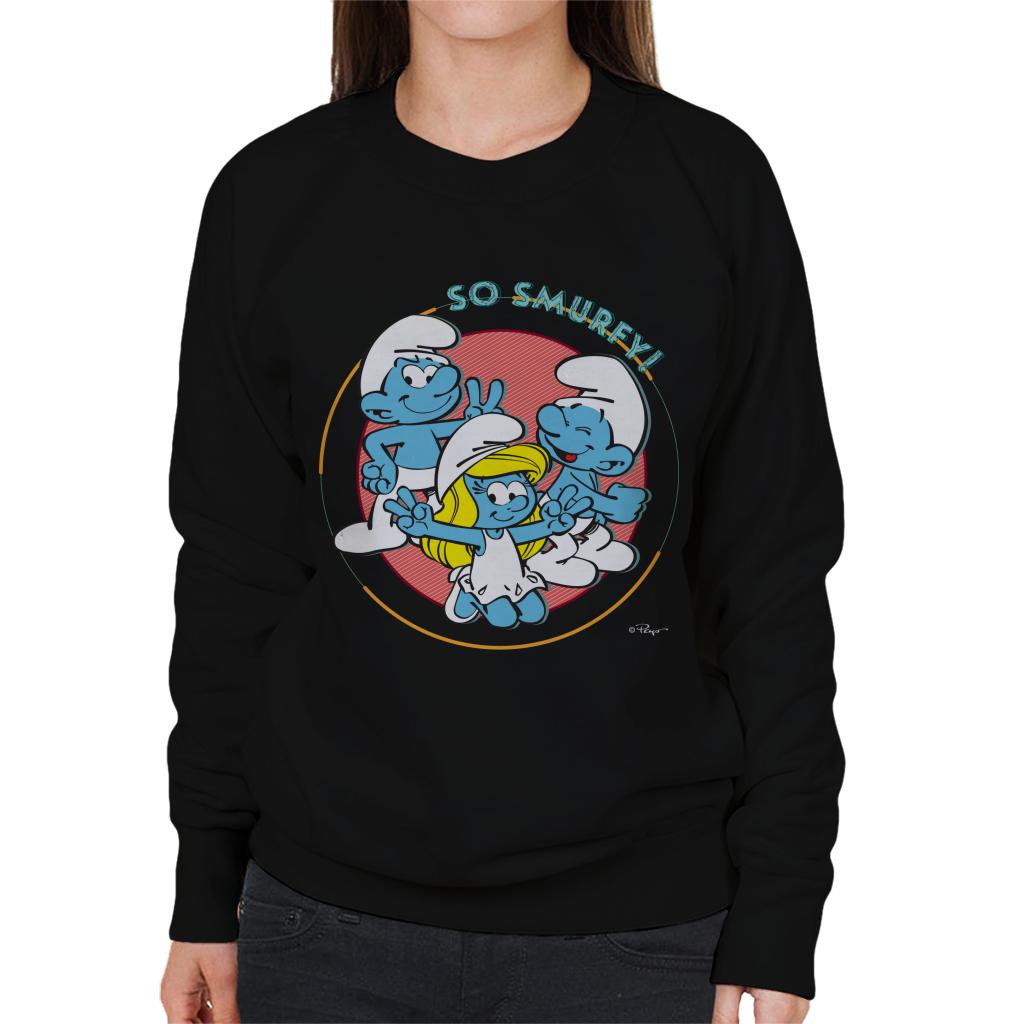 The Smurfs So Smurfy Women's Sweatshirt-ALL + EVERY