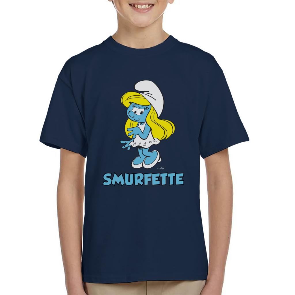 The Smurfs Smurfette Kid's T-Shirt-ALL + EVERY