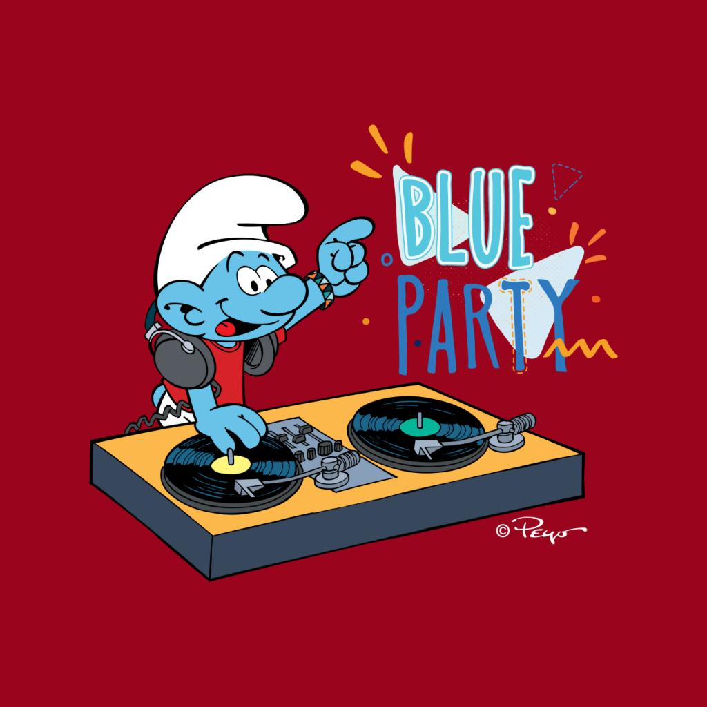 The Smurfs Blue Party Men's T-Shirt-ALL + EVERY