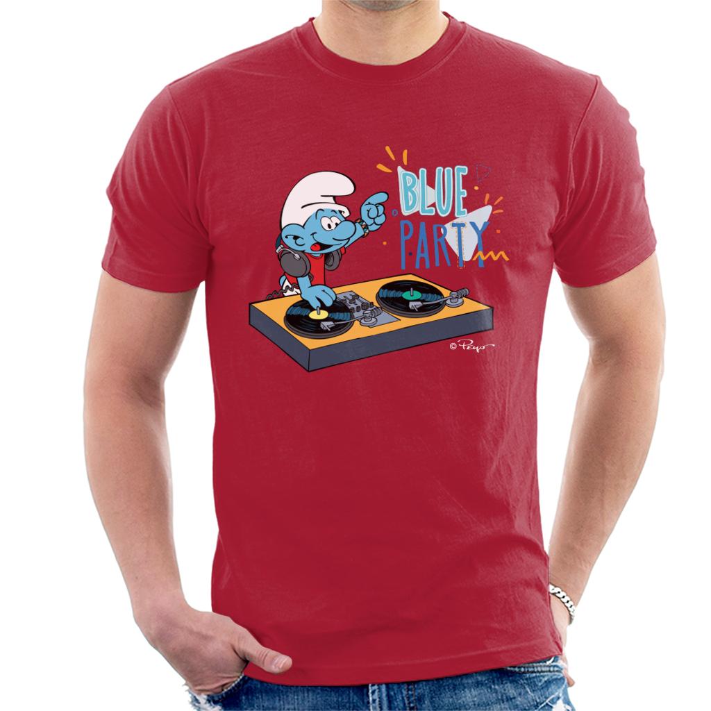 The Smurfs Blue Party Men's T-Shirt-ALL + EVERY