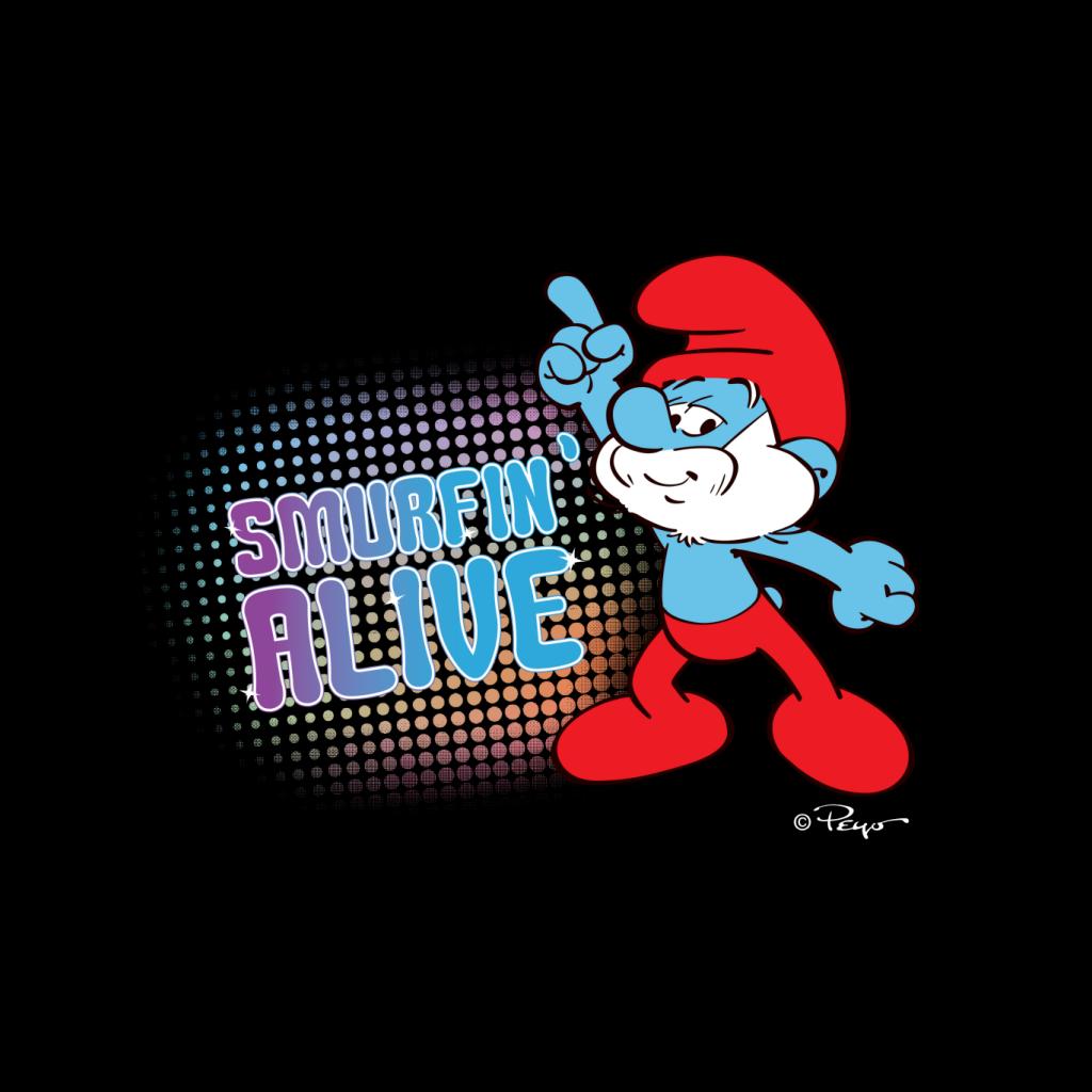 The Smurfs Papa Smurf Smurfin Alive Men's Hooded Sweatshirt-ALL + EVERY