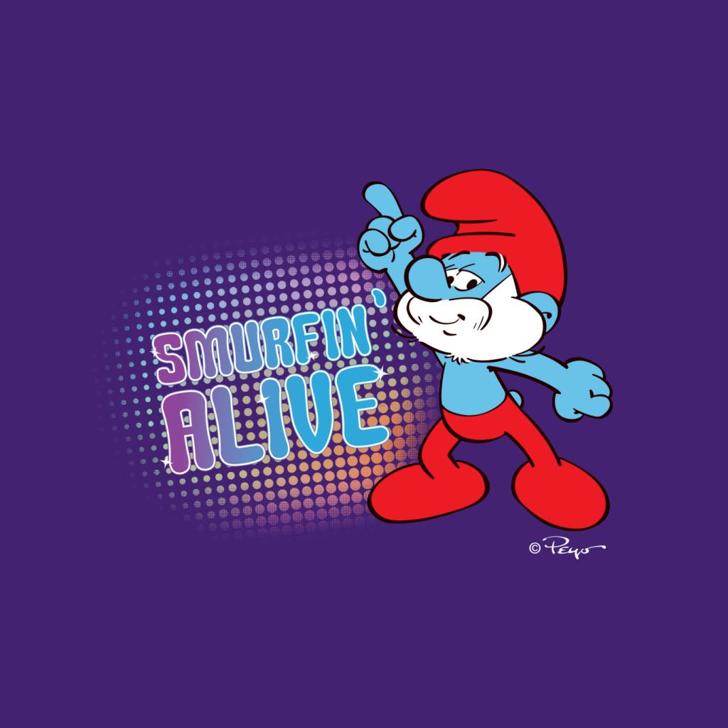 The Smurfs Papa Smurf Smurfin Alive Kid's T-Shirt-ALL + EVERY