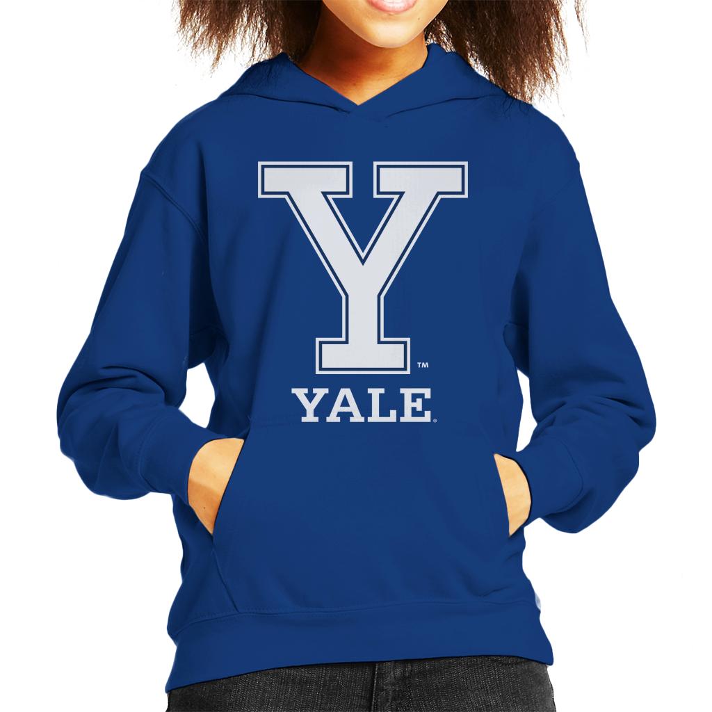 Yale University Classic Y Logo Kid's Hooded Sweatshirt-ALL + EVERY