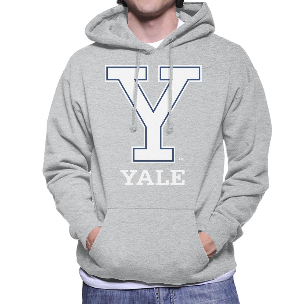 Yale University Classic Y Logo Men's Hooded Sweatshirt-ALL + EVERY