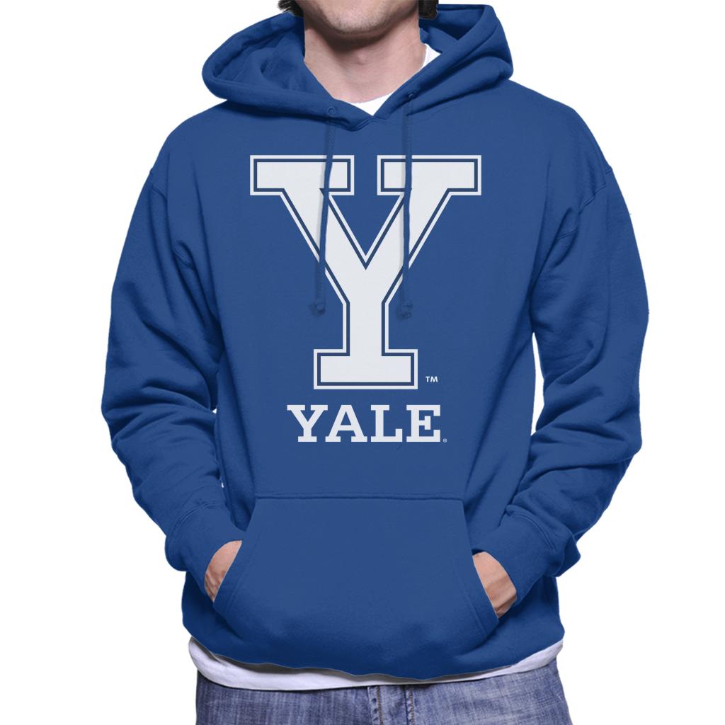 Yale University Classic Y Logo Men's Hooded Sweatshirt-ALL + EVERY