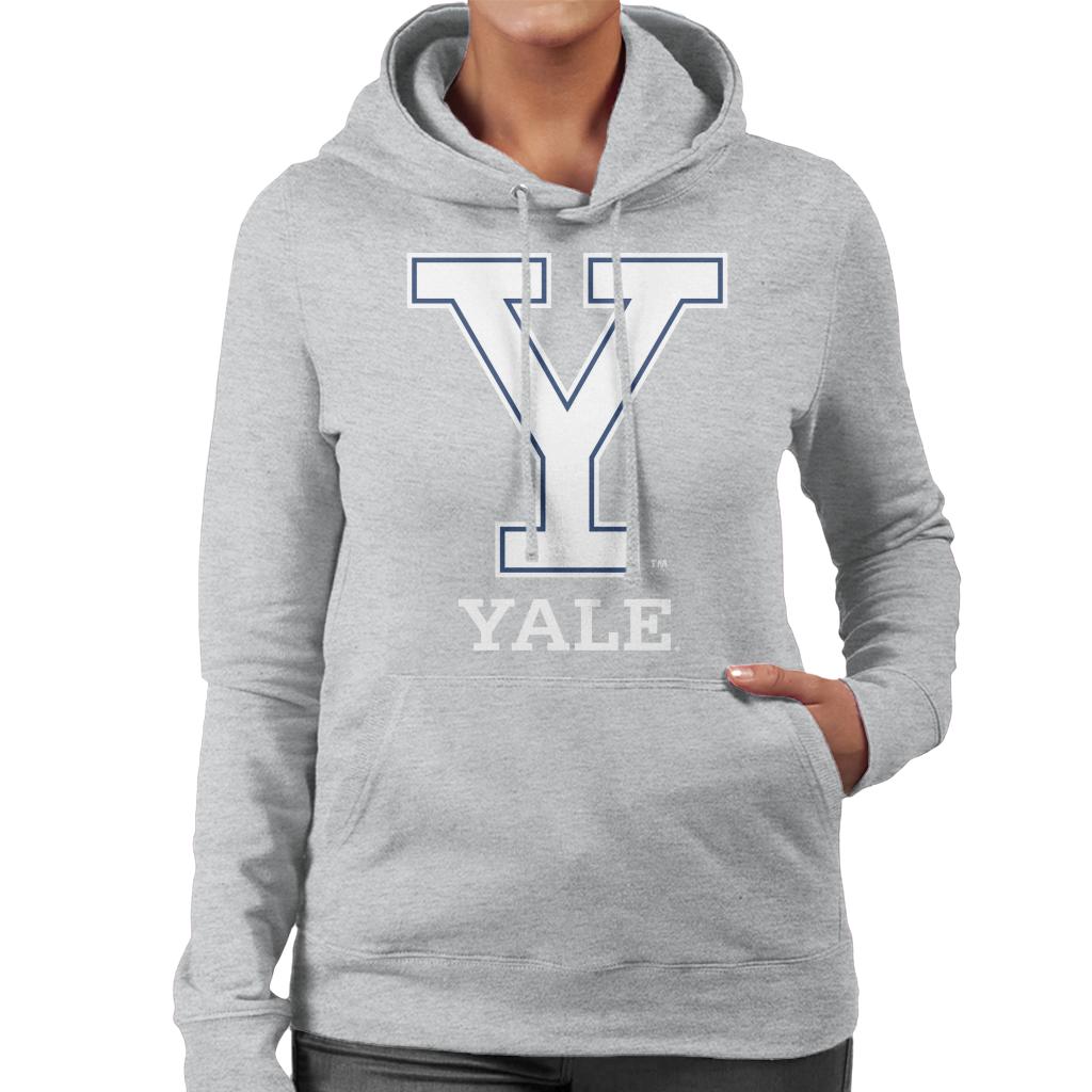 Yale University Classic Y Logo Women's Hooded Sweatshirt-ALL + EVERY