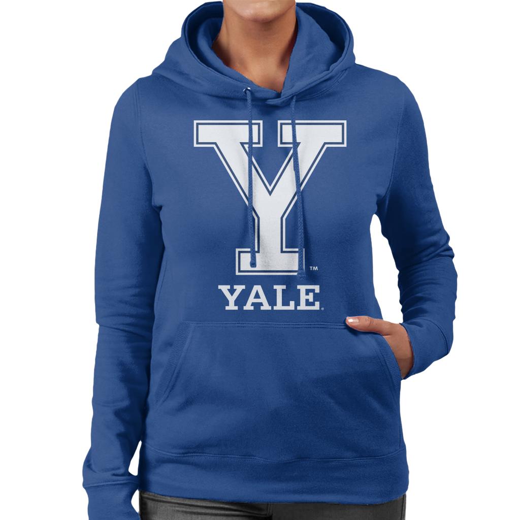 Yale University Classic Y Logo Women's Hooded Sweatshirt-ALL + EVERY