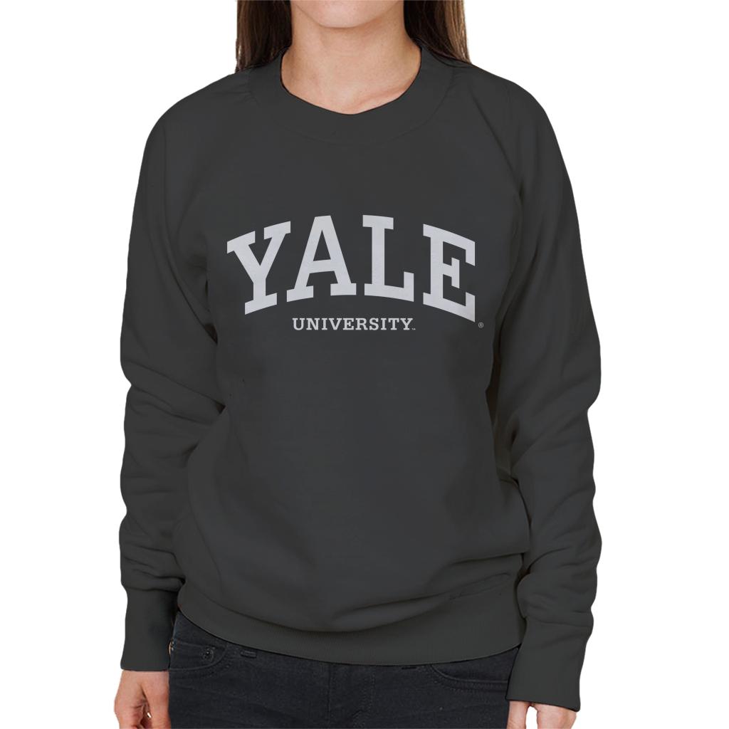 Yale University White Logo Women's Sweatshirt-ALL + EVERY