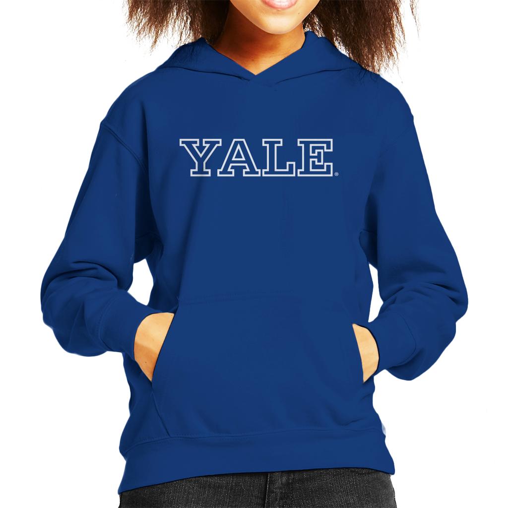 Yale University Block Logo Kid's Hooded Sweatshirt-ALL + EVERY