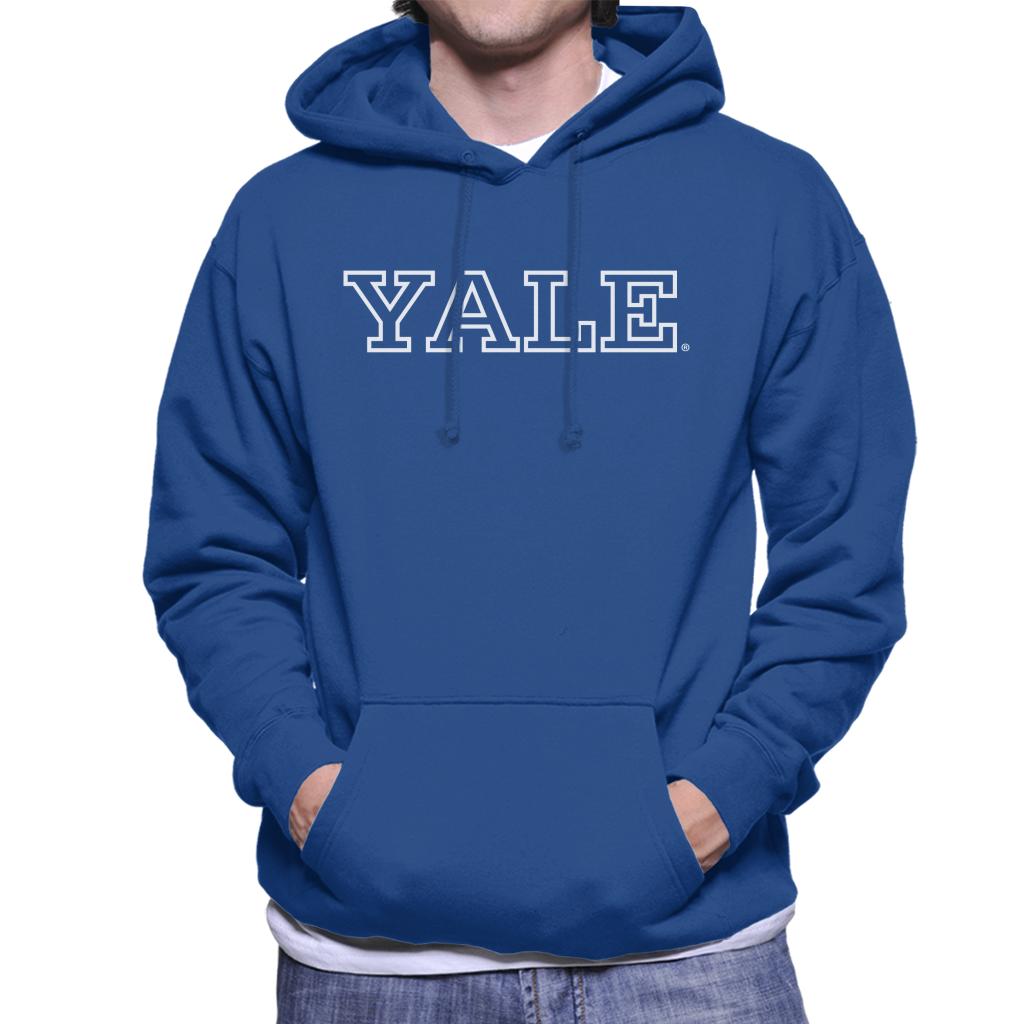 Yale University Block Logo Men's Hooded Sweatshirt-ALL + EVERY