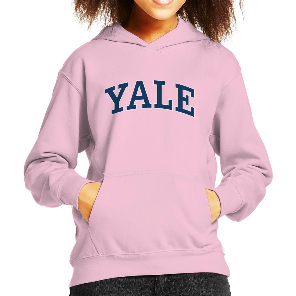 Yale University Blue Block Logo Kid's Hooded Sweatshirt-ALL + EVERY