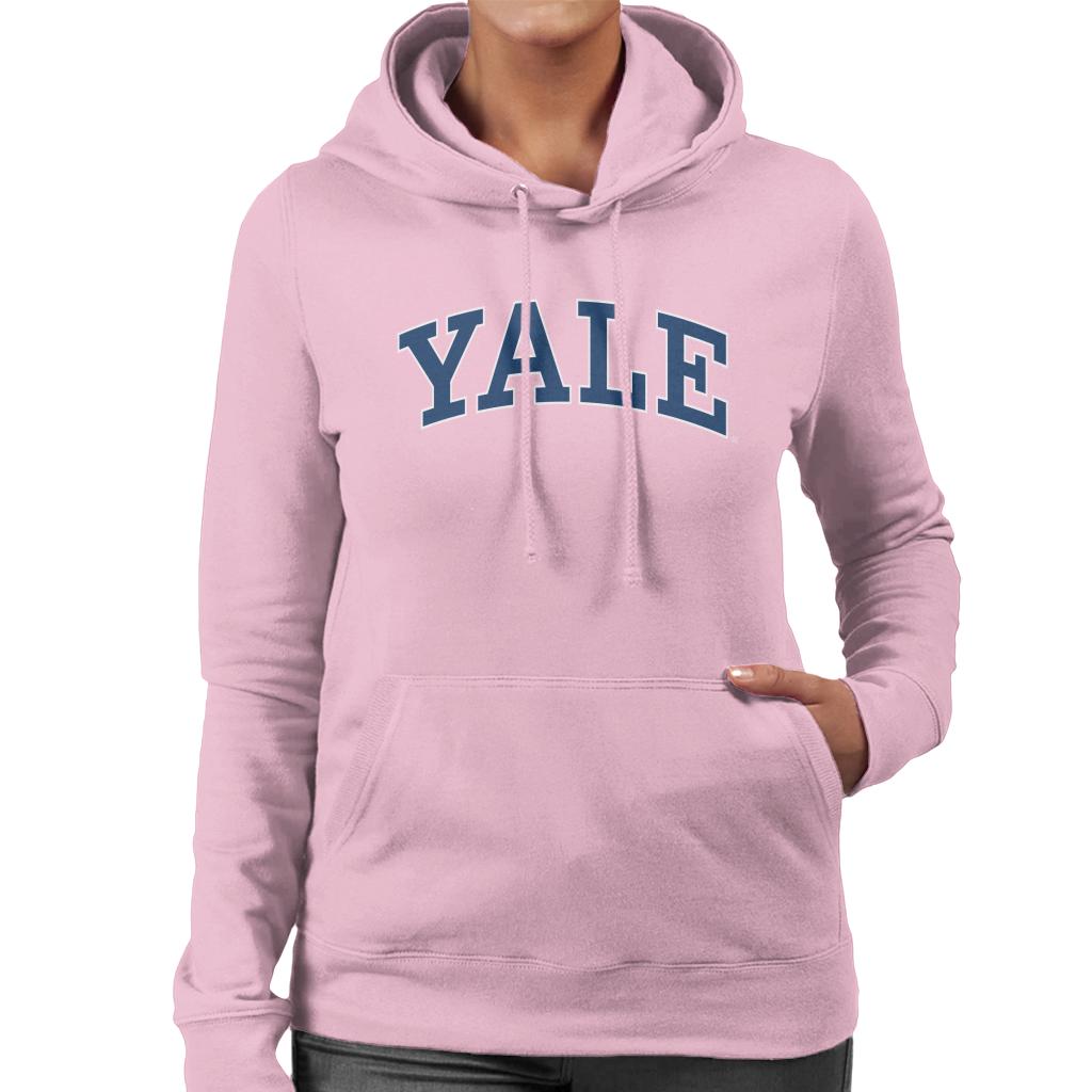 Yale University Blue Block Logo Women's Hooded Sweatshirt-ALL + EVERY