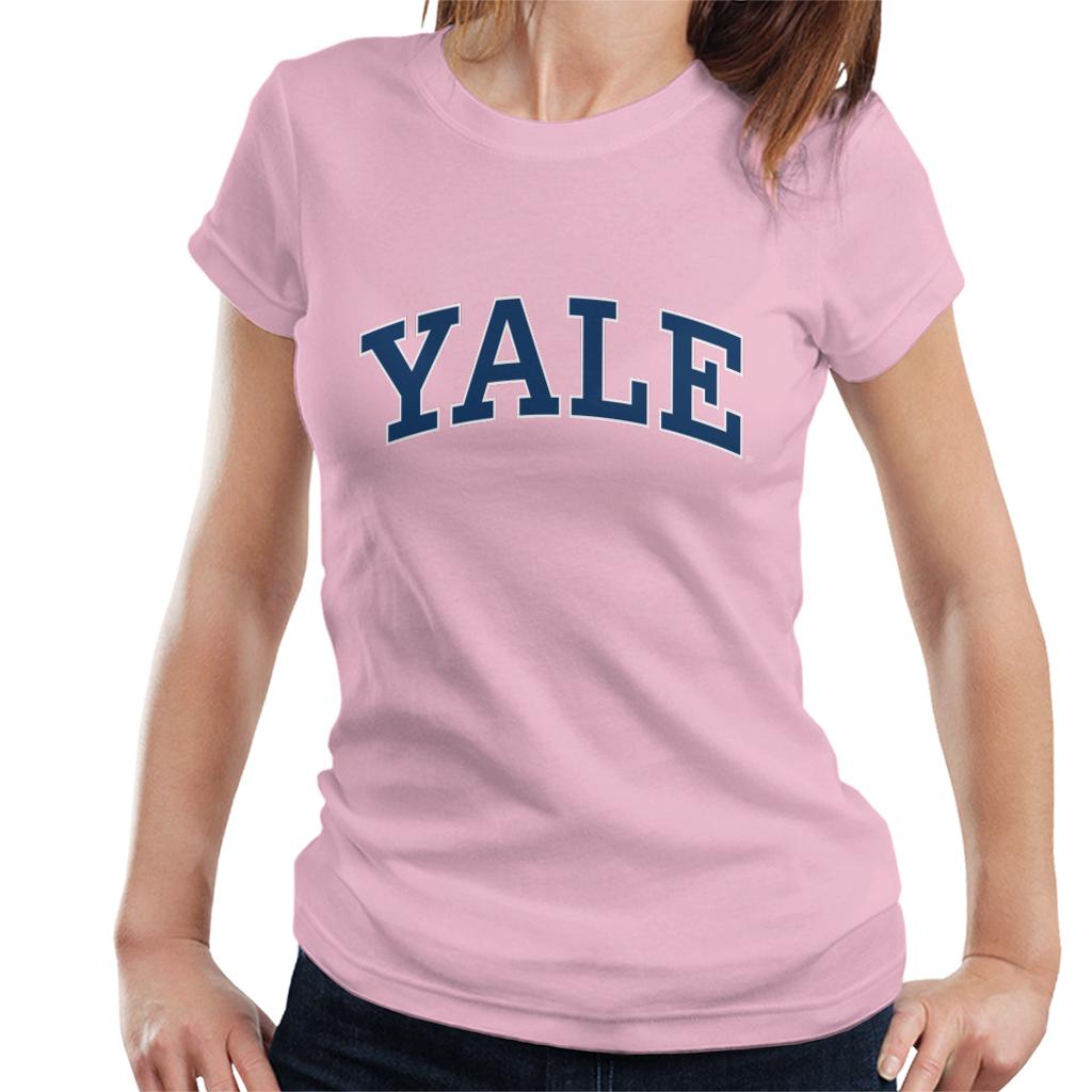 Yale University Blue Block Logo Women's T-Shirt-ALL + EVERY