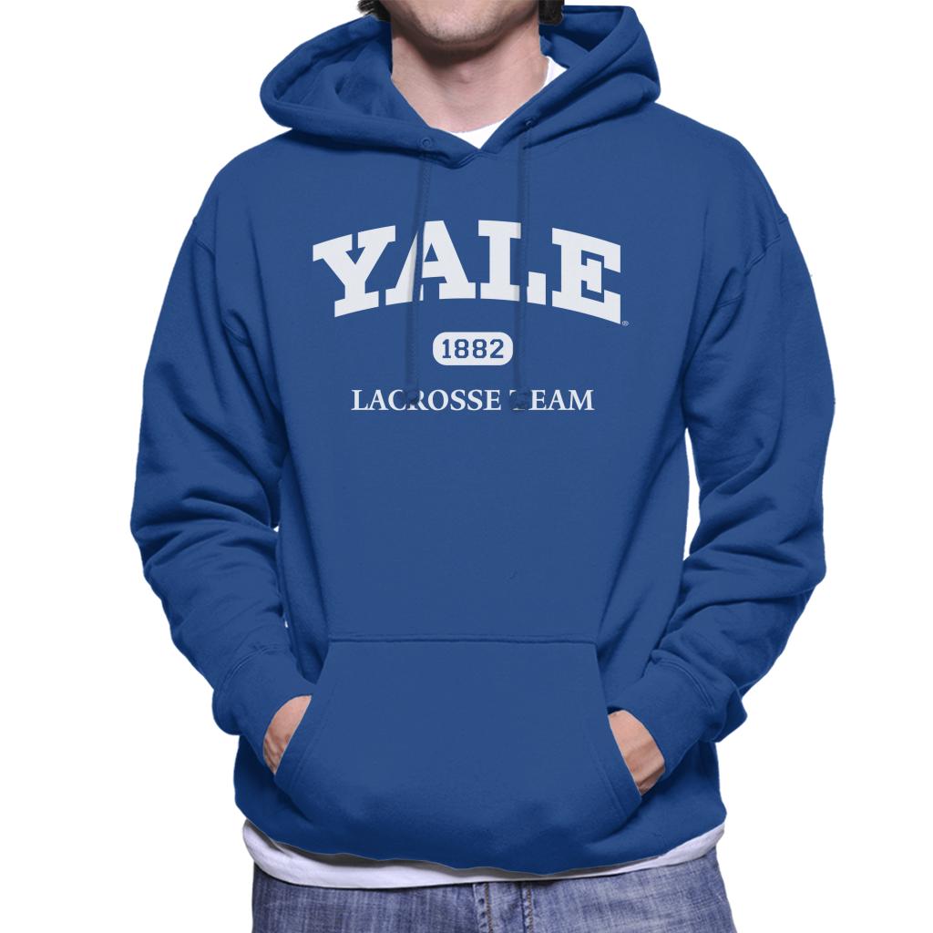 Yale University Lacrosse Team Men's Hooded Sweatshirt-ALL + EVERY