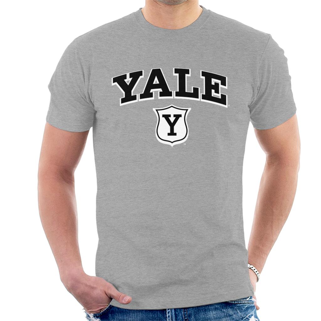 Yale University Y Shield Outline Men's T-Shirt-ALL + EVERY