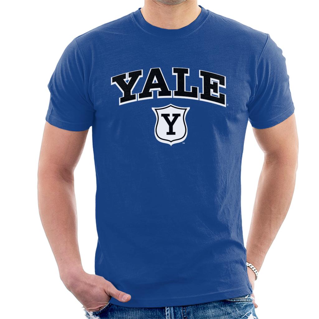 Yale University Y Shield Outline Men's T-Shirt-ALL + EVERY