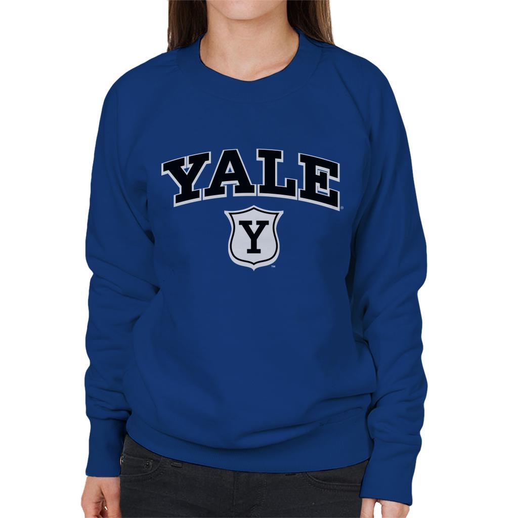 Yale University Y Shield Outline Women's Sweatshirt-ALL + EVERY