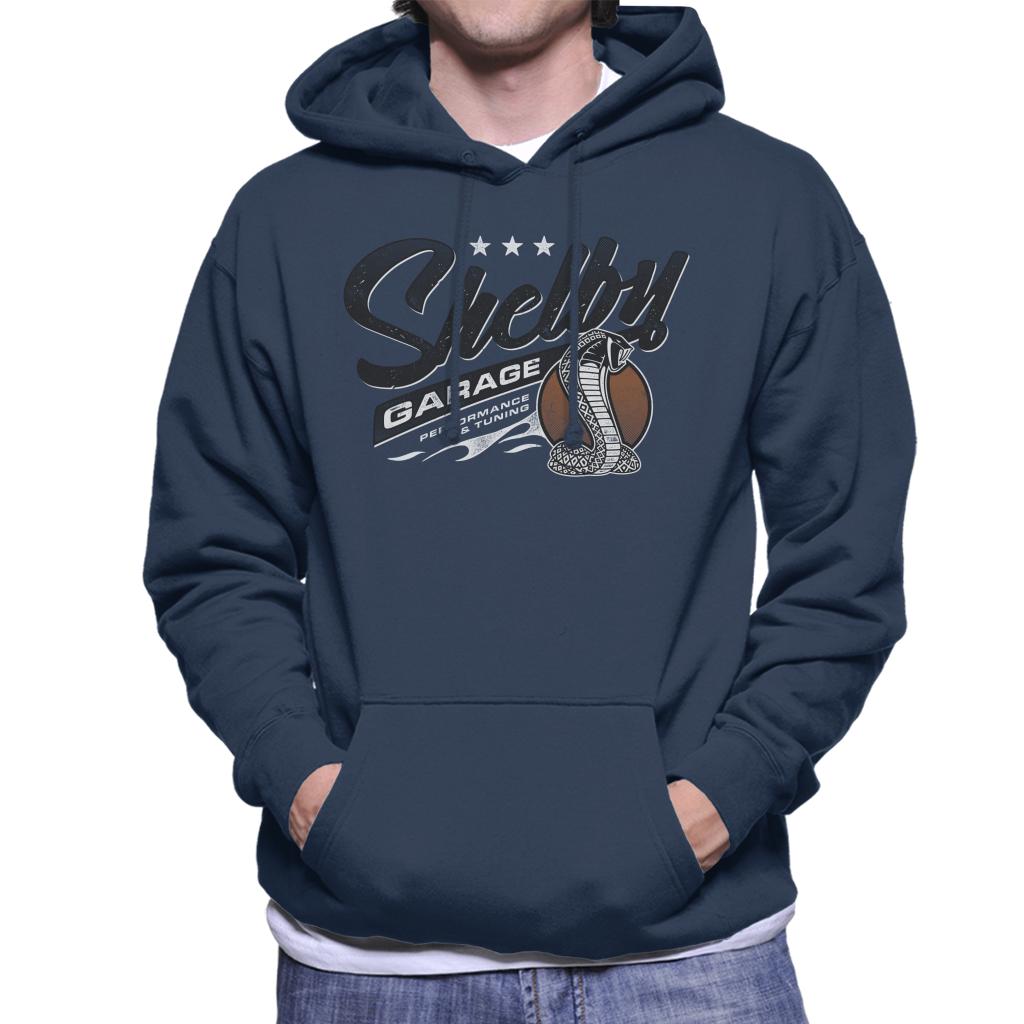 Shelby Logo Garage Performance And Tuning Men's Hooded Sweatshirt-ALL + EVERY