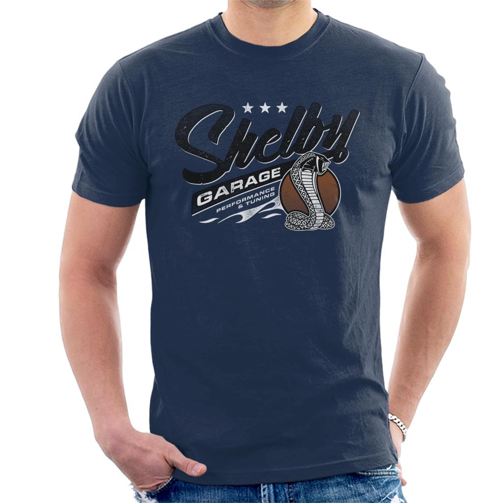 Shelby Logo Garage Performance And Tuning Men's T-Shirt-ALL + EVERY