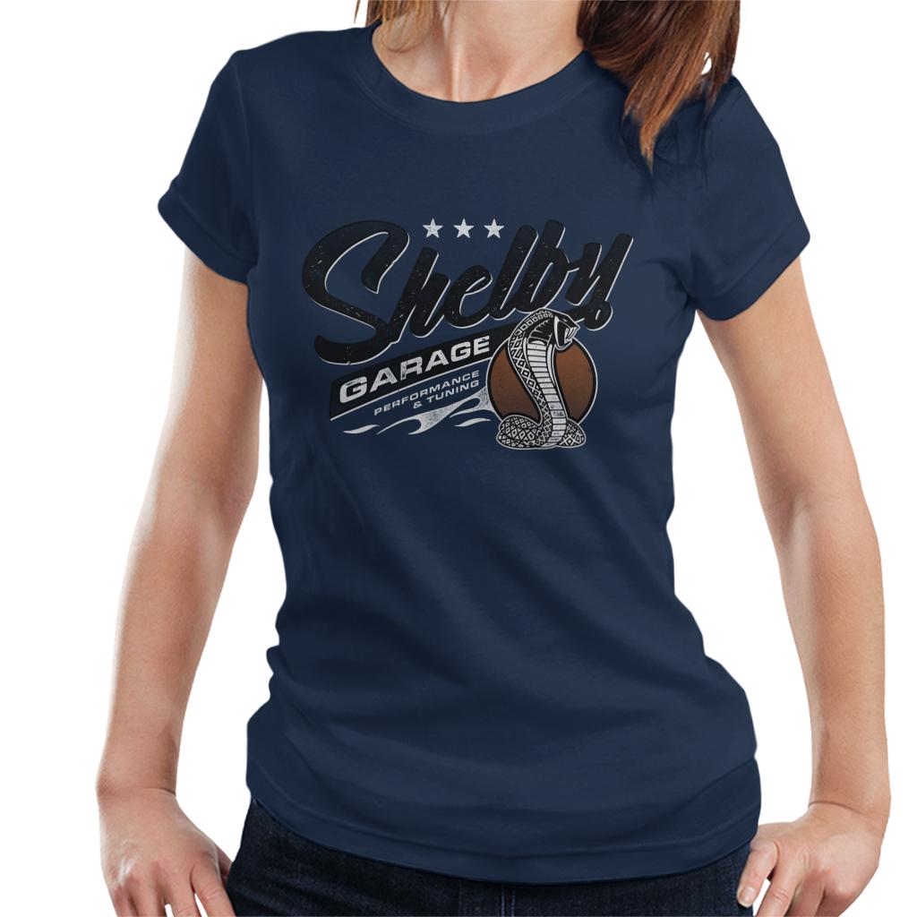 Shelby Logo Garage Performance And Tuning Women's T-Shirt-ALL + EVERY