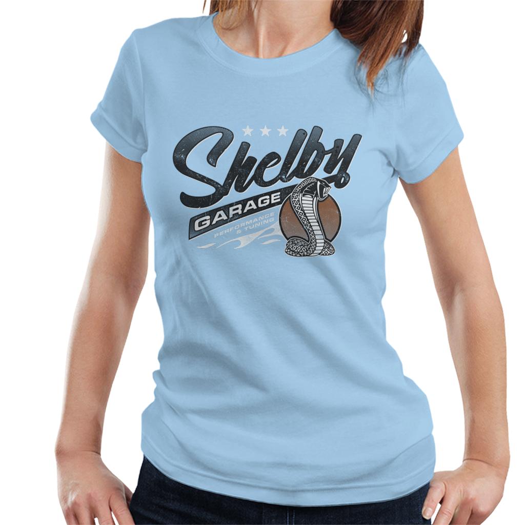 Shelby Logo Garage Performance And Tuning Women's T-Shirt-ALL + EVERY