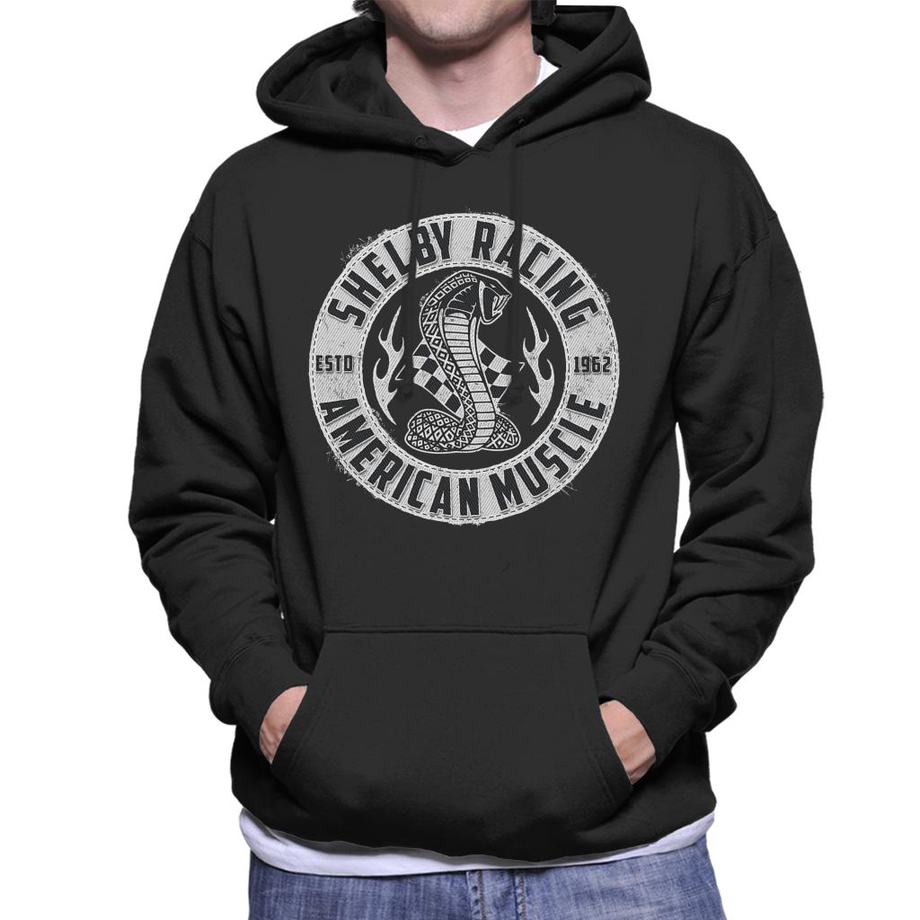 Shelby Racing American Muscle Logo Men's Hooded Sweatshirt-ALL + EVERY