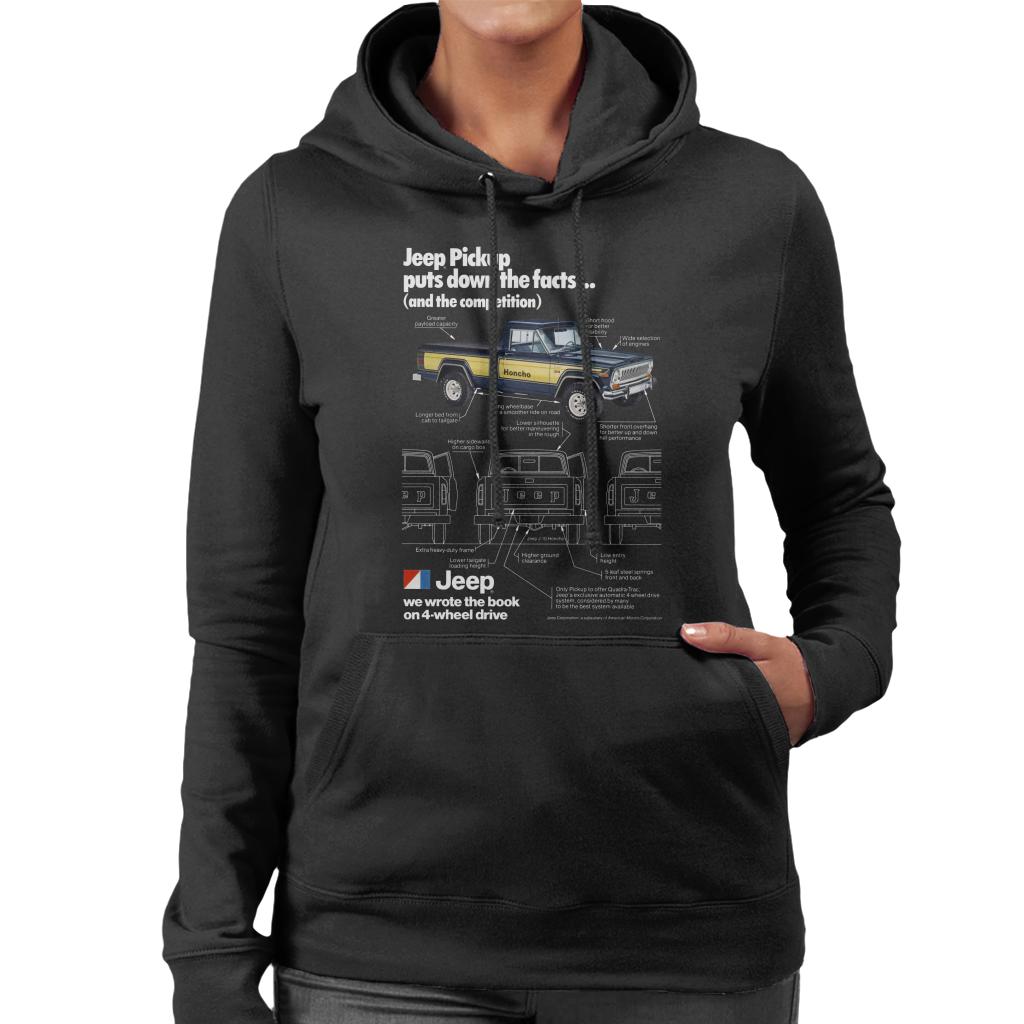 Jeep Pickup Promo Women's Hooded Sweatshirt-ALL + EVERY