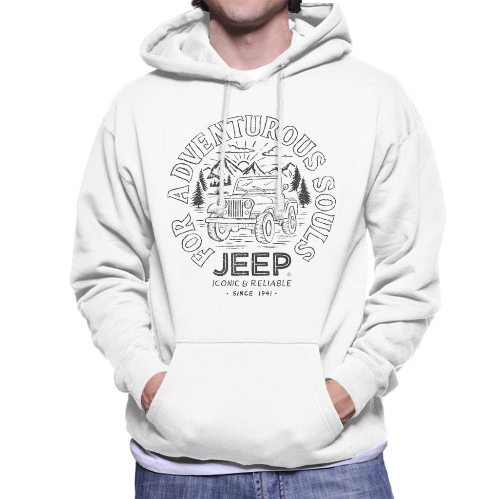 Jeep For Adventurous Souls Men's Hooded Sweatshirt-ALL + EVERY